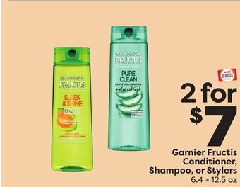 Weis Markets Garnier fructis conditioner, shampoo, or stylers offer
