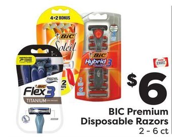 Weis Markets Bic premium disposable razors offer