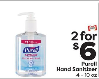 Weis Markets Purell hand sanitizer offer