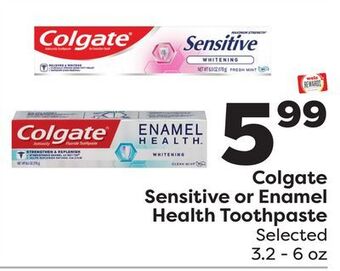 Weis Markets Colgate sensitive or enamel health toothpaste offer