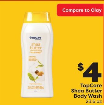 Weis Markets Topcare shea butter body wash offer