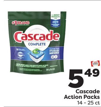 Weis Markets Cascade action packs offer