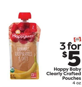 Weis Markets Happy baby clearly crafted pouches offer