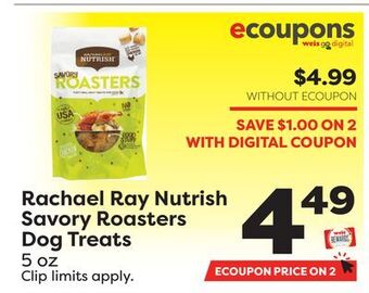 Weis Markets Rachael ray nutrish savory roasters dog treats offer