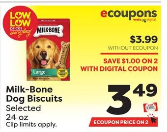 Weis Markets Milk-bone dog biscuits offer