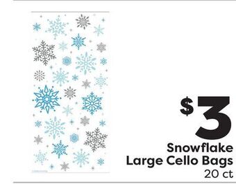 Weis Markets Snowflake large cello bags offer