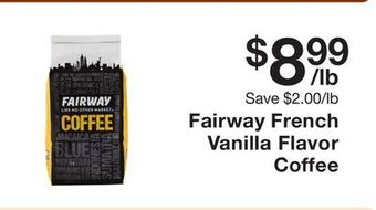 Fairway Store Market Fairway french vanilla flavor coffee offer