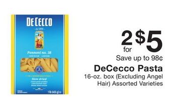 Fairway Store Market Dececco pasta offer