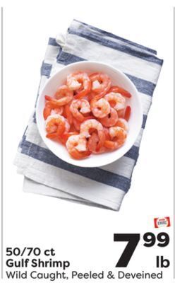 Weis Markets 50/70 ct gulf shrimp offer