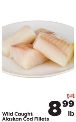 Weis Markets Wild caught alaskan cod fillets offer