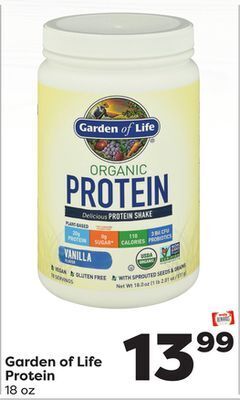 Weis Markets Garden of life protein offer