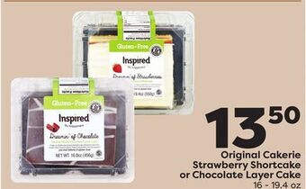 Weis Markets Original cakerie strawberry shortcake or chocolate layer cake offer
