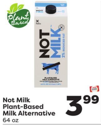 Weis Markets Not milk plant-based milk alternative offer