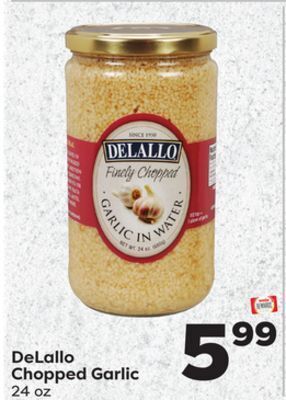 Weis Markets Delallo chopped garlic offer