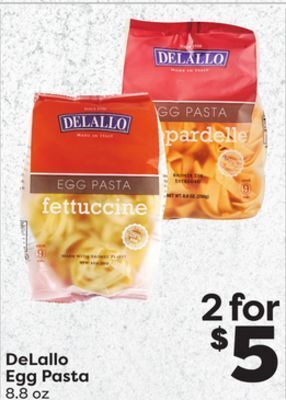 Weis Markets Delallo egg pasta offer