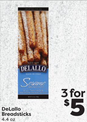 Weis Markets Delallo breadsticks offer