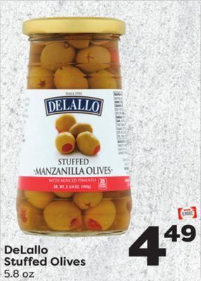 Weis Markets Delallo stuffed olives offer