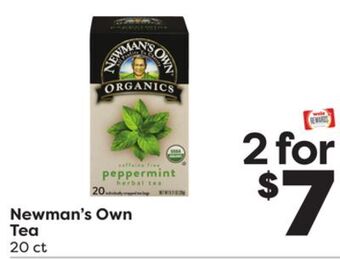 Weis Markets Newman's own tea offer
