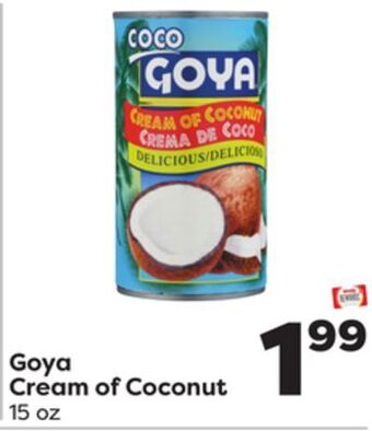Weis Markets Goya cream of coconut offer