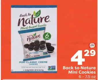 Weis Markets Back to nature mini cookies offer