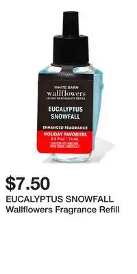 Bath & Body Works Eucalyptus snowfall wallflowers fragrance refill offer