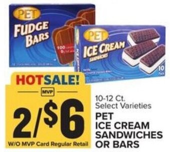 Food Lion Pet Ice Cream Sandwiches or Bars 10-12 ct offer