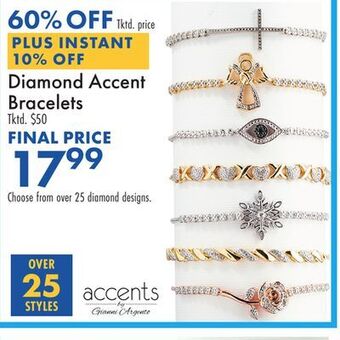Boscov's Diamond accent bracelets offer