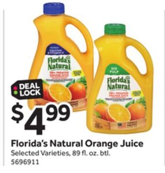 Stop&Shop Florida's natural orange juice offer