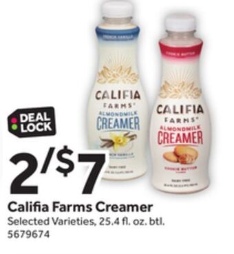Stop&Shop Califia farms creamer offer