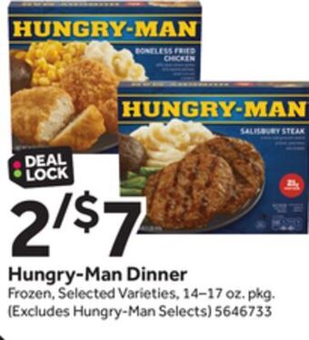 Stop&Shop Hungry-man dinner offer