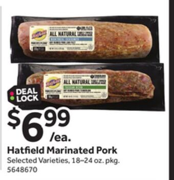 Stop&Shop Hatfield marinated pork offer
