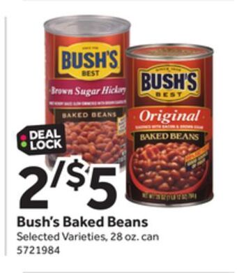Stop&Shop Bush's baked beans offer