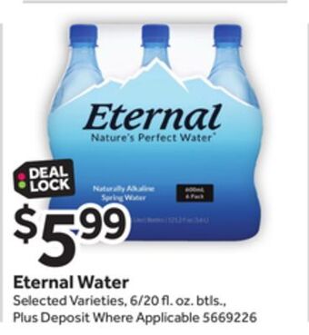 Stop&Shop Eternal water offer