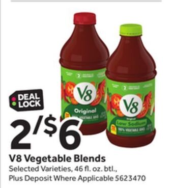 Stop&Shop V8 vegetable blends offer