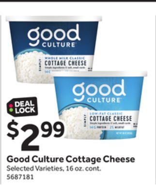 Stop&Shop Good culture cottage cheese offer