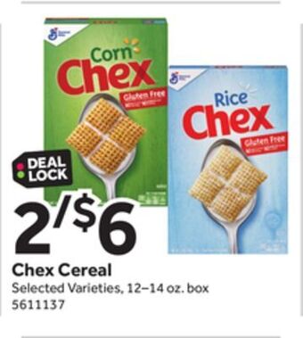 Stop&Shop General mills chex cereal offer