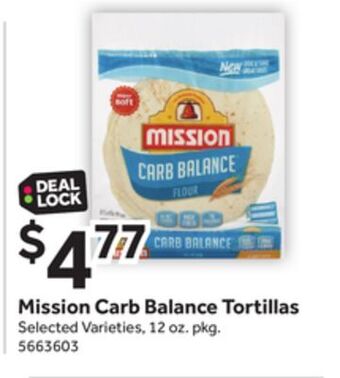 Stop&Shop Mission carb balance tortillas offer