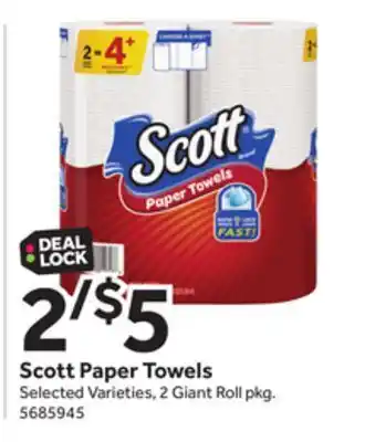 Stop&Shop Scott paper towels offer