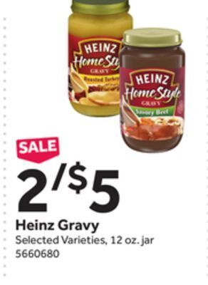Stop&Shop Heinz gravy offer