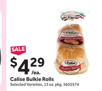 Stop&Shop Calise bulkie rolls offer