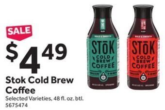 Stop&Shop Stok cold brew coffee offer
