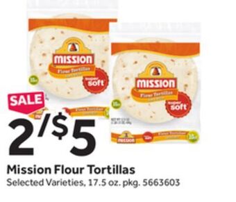 Stop&Shop Mission flour tortillas offer