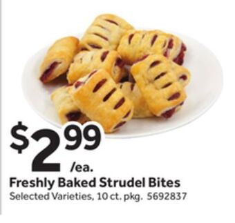 Stop&Shop Freshly baked strudel bites offer