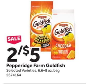 Stop&Shop Pepperidge farm goldfish offer