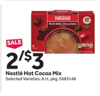 Stop&Shop Nestlé hot cocoa mix offer