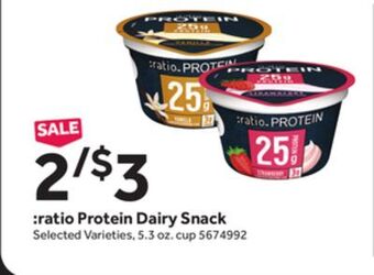 Stop&Shop Ratio protein dairy snack offer