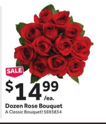 Stop&Shop Dozen rose bouquet offer