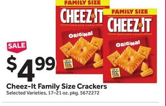 Stop&Shop Cheez-it family size crackers offer