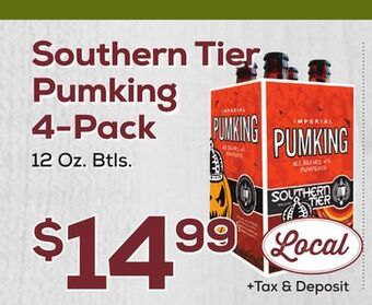 DeCicco & Sons Southern tier pumking 4-pack offer