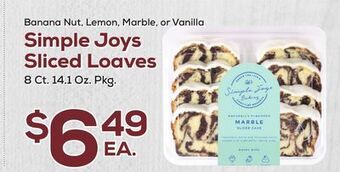 DeCicco & Sons Simple joys sliced loaves offer